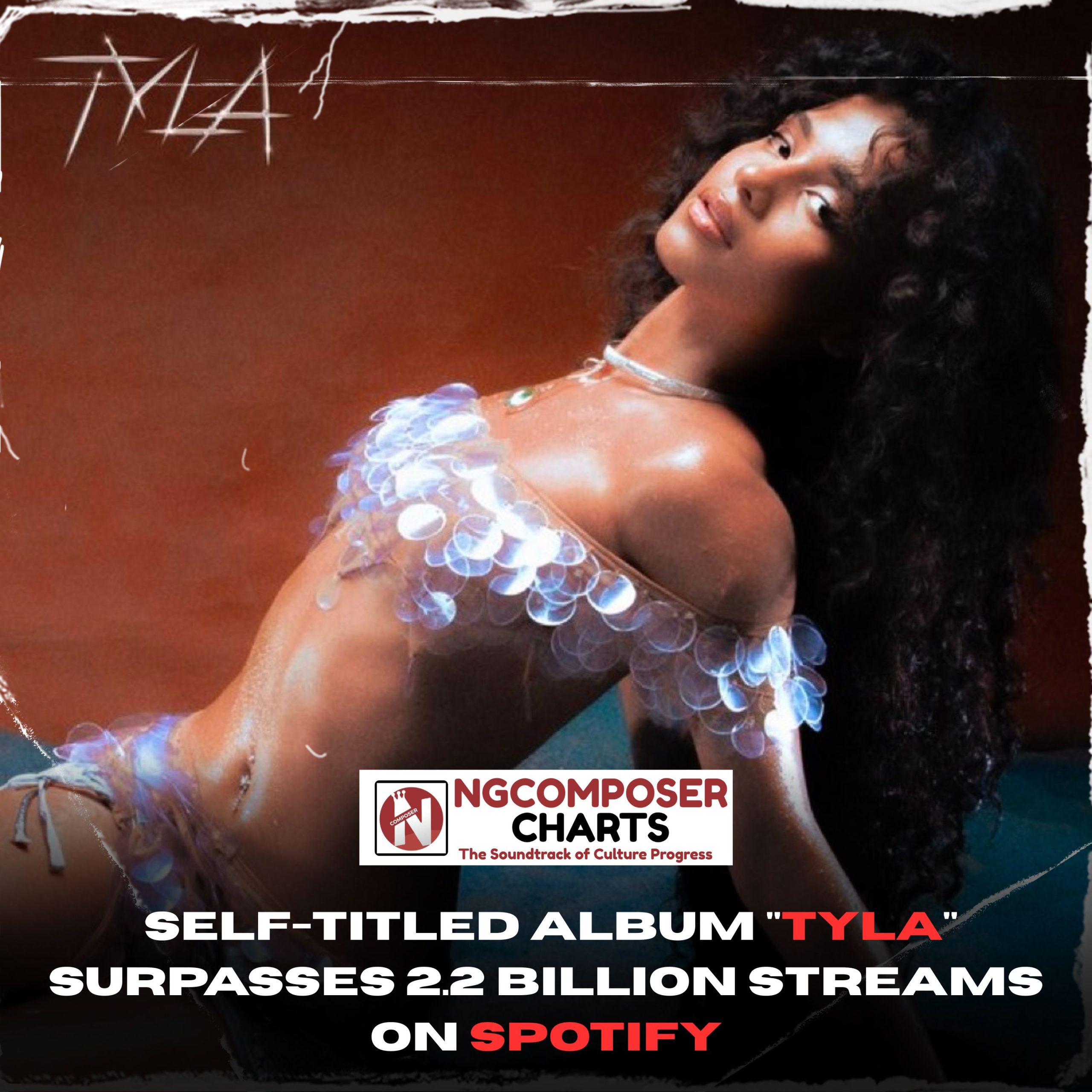 Self-Titled Album Tyla Surpasses 2.2 Billion Streams on Spotify